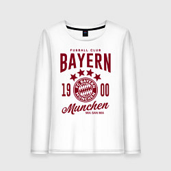 Лонгслив хлопковый женский Bayern Munchen 1900, цвет: белый