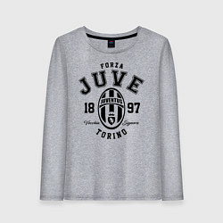 Лонгслив хлопковый женский Forza Juve 1897: Torino, цвет: меланж