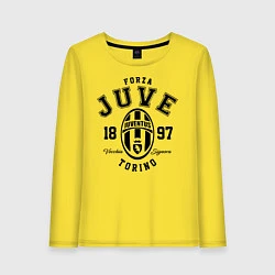 Лонгслив хлопковый женский Forza Juve 1897: Torino, цвет: желтый