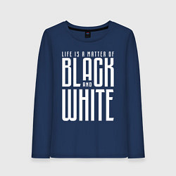 Женский лонгслив Juventus: Black & White
