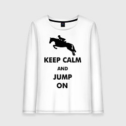 Женский лонгслив Keep Calm & Jump On