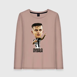 Лонгслив хлопковый женский Dybala, цвет: пыльно-розовый