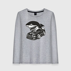 Женский лонгслив Акула на Тойоте