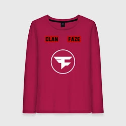 Лонгслив хлопковый женский FAZE CLAN, цвет: маджента