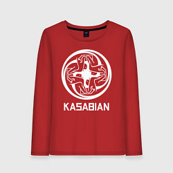 Лонгслив хлопковый женский Kasabian: Symbol, цвет: красный