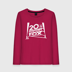 Лонгслив хлопковый женский 20th Century Fox, цвет: маджента