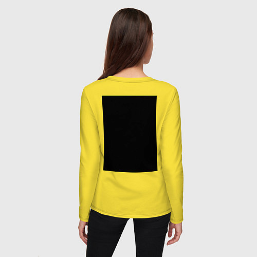 Женский лонгслив But First Wine / Желтый – фото 4