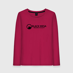 Лонгслив хлопковый женский Black Mesa: Research Facility, цвет: маджента