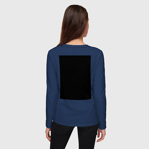 Женский лонгслив Senpai: Pornhub Style / Тёмно-синий – фото 4