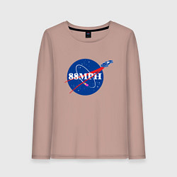 Женский лонгслив NASA Delorean 88 mph