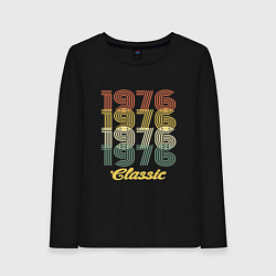 Лонгслив хлопковый женский 1976 Classic, цвет: черный