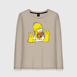 Женский лонгслив Homer Ahegao