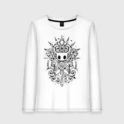 Лонгслив хлопковый женский Hollow Knight, цвет: белый