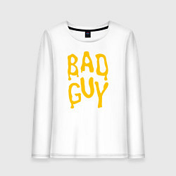 Лонгслив хлопковый женский Bad Guy, цвет: белый