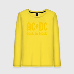 Женский лонгслив ACDC BACK IN BLACK