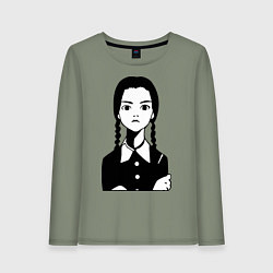Женский лонгслив Wednesday Addams
