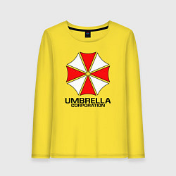 Лонгслив хлопковый женский UMBRELLA CORP, цвет: желтый