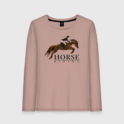 Женский лонгслив HORSE RIDING