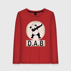 Лонгслив хлопковый женский DAB Panda, цвет: красный