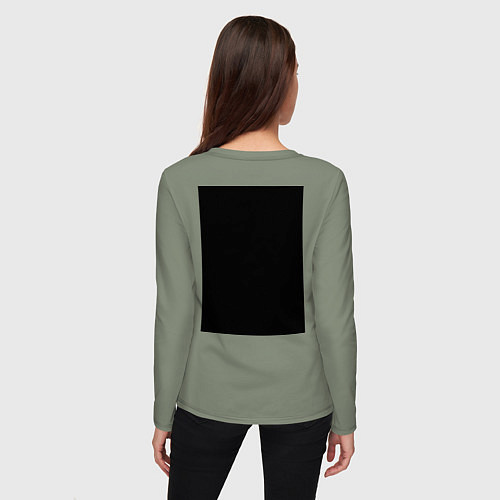 Женский лонгслив Be kind to animals or I'll kil / Авокадо – фото 4