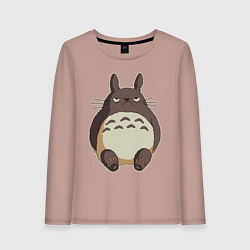 Женский лонгслив Грустный Тоторо