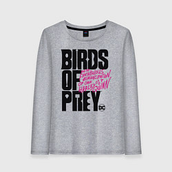 Женский лонгслив Birds of Prey logo