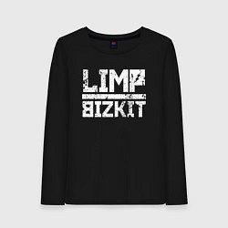 Лонгслив хлопковый женский LIMP BIZKIT, цвет: черный