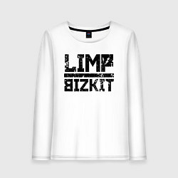 Лонгслив хлопковый женский LIMP BIZKIT, цвет: белый