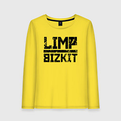 Лонгслив хлопковый женский LIMP BIZKIT, цвет: желтый