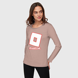 Лонгслив хлопковый женский ROBLOX, цвет: пыльно-розовый — фото 2