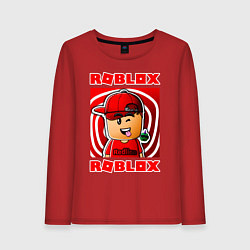 Лонгслив хлопковый женский ROBLOX, цвет: красный