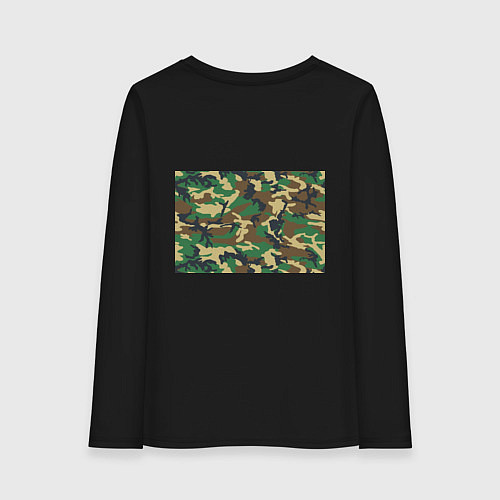 Женский лонгслив Пограничные Войска / Черный – фото 2