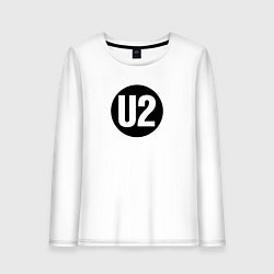 Лонгслив хлопковый женский U2, цвет: белый