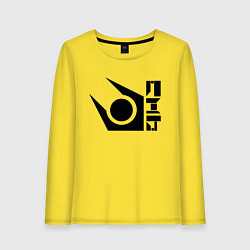 Лонгслив хлопковый женский Half life combine logo, цвет: желтый