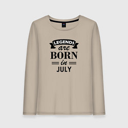 Женский лонгслив Legends are born in july
