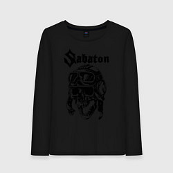 Лонгслив хлопковый женский Sabaton, цвет: черный