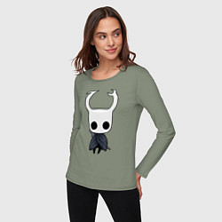 Лонгслив хлопковый женский Рыцарь Hollow Knight, цвет: авокадо — фото 2
