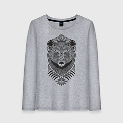 Женский лонгслив Медведь