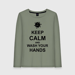 Женский лонгслив Keep Calm & Wash Hands