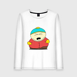 Лонгслив хлопковый женский South Park, Эрик Картман, цвет: белый