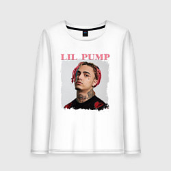 Лонгслив хлопковый женский LIL PUMP, цвет: белый