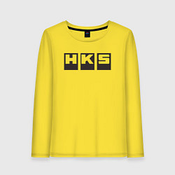Лонгслив хлопковый женский HKS, цвет: желтый