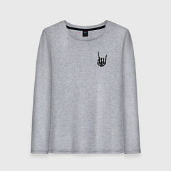 Лонгслив хлопковый женский ROCK'N'ROLL, цвет: меланж