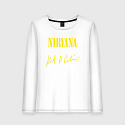 Женский лонгслив NIRVANA АВТОГРАФ КУРТА КОБЕЙНА