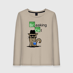 Женский лонгслив Breaking Cat
