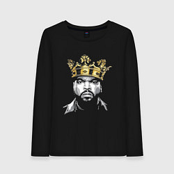 Лонгслив хлопковый женский Ice Cube King, цвет: черный