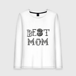 Женский лонгслив Лучшая мама - best mom
