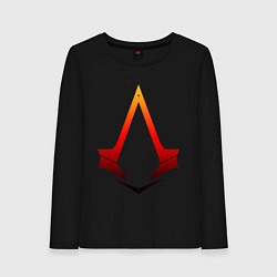 Лонгслив хлопковый женский Assassins Creed, цвет: черный