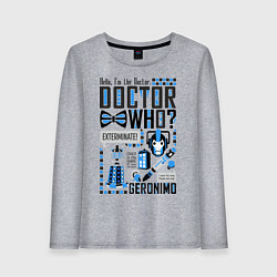 Женский лонгслив Hello, i'm the Doctor