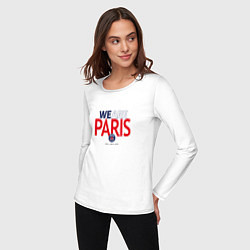 Лонгслив хлопковый женский PSG We Are Paris 202223, цвет: белый — фото 2